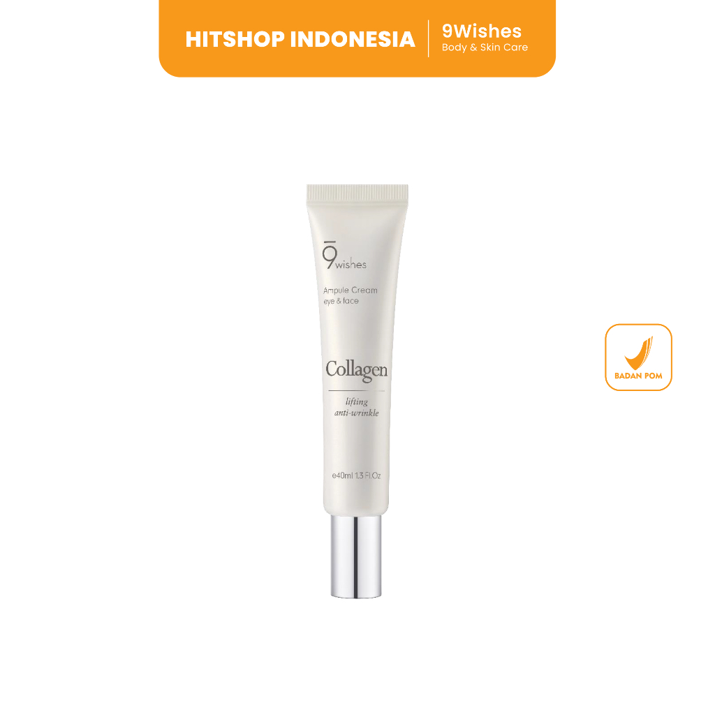 Jual [9Wishes] Collagen Eye & Face Ampule Cream (40ml) Lifting & Anti ...