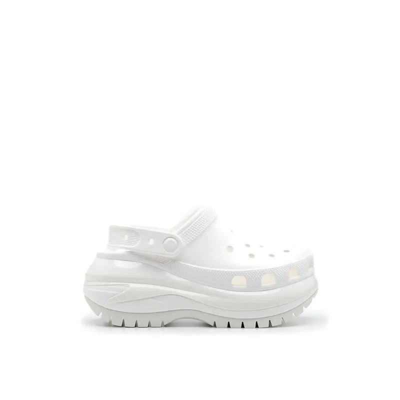 Jual CROCS CLASSIC MEGA CRUSH UNISEX CLOG - WHITE (ORIGINAL) | Shopee ...