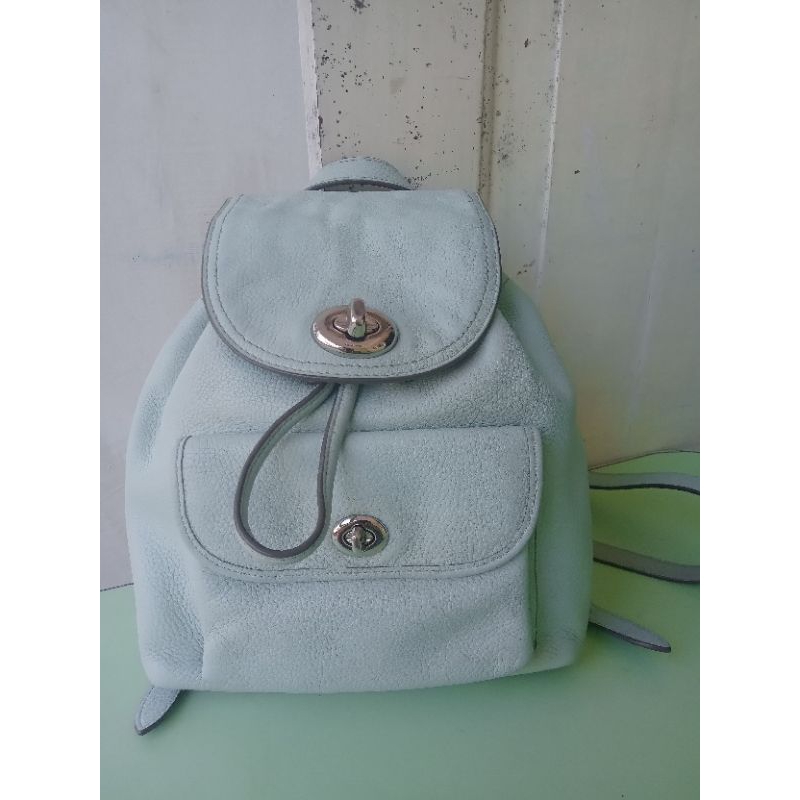 Mini turnlock rucksack coach 37581 backpack purse