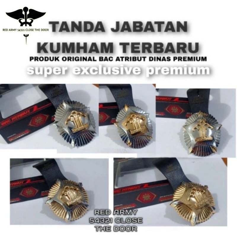 Jual Tanda Jabatan Kemenkumham / Kumham / Pengayoman Golongan 3A 3B 4A ...