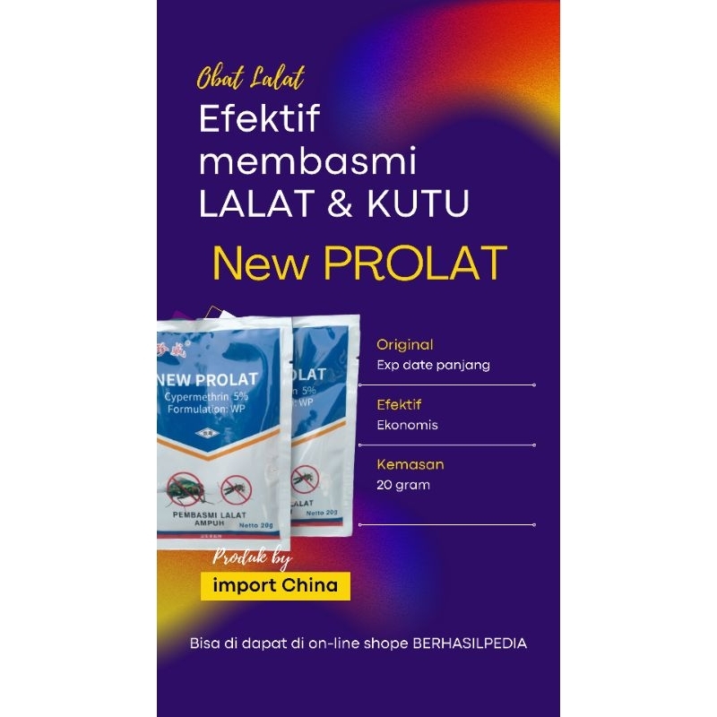 Jual NEW PROLAT 20 gr OBAT PEMBASMI LALAT_RACUN LALAT _ RAJA LALAT ...