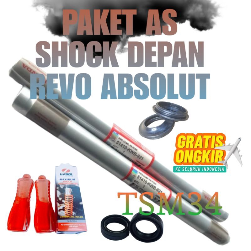 Jual As Shock Depan Blade 110 Revo Absolut KWB / Paket Shock Sok Depan ...