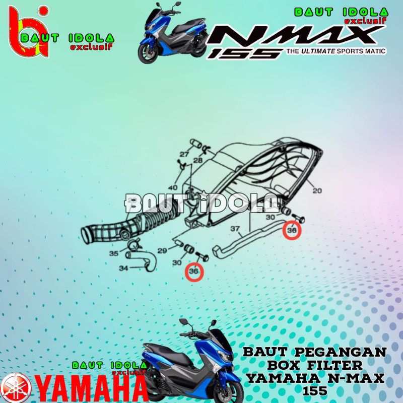 Jual Baut Full Set Body Yamaha Nmax Original Shopee Indonesia