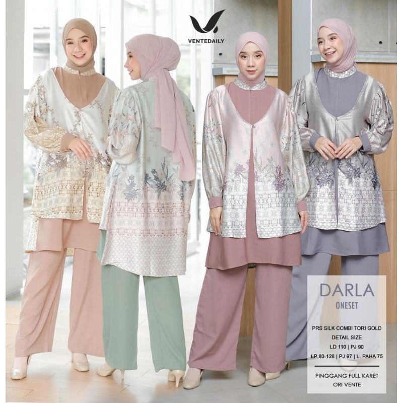 Jual DARLA ONESET // SETELAN WANITA MUSLIM // SETELAN OOTD KONDANGAN ...
