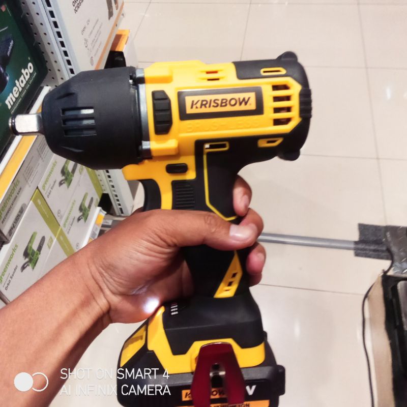 Jual Impact wrench krisbow 18 volt cordless/mesin impact krisbow