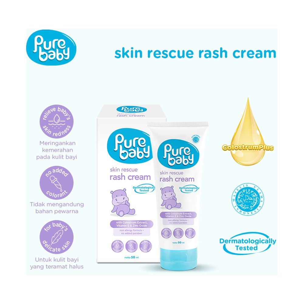 Jual Pure Baby Skin Rescue Rash Cream [50mL] | Shopee Indonesia