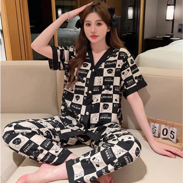 Piyama Baju Tidur Satin Pp Cp Import Wanita