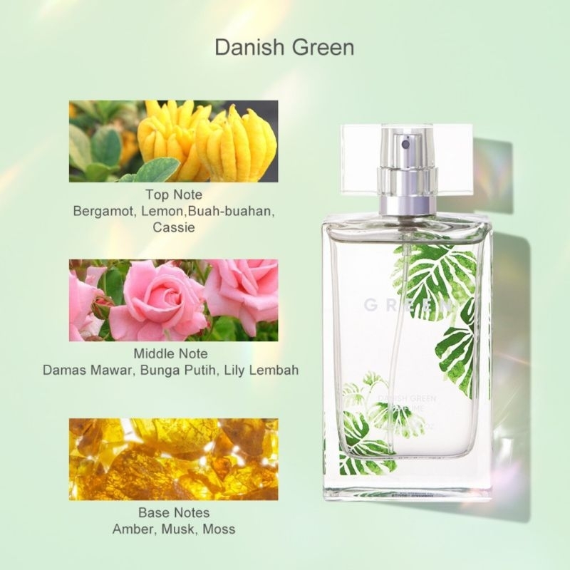 Miniso danish 2025 green perfume