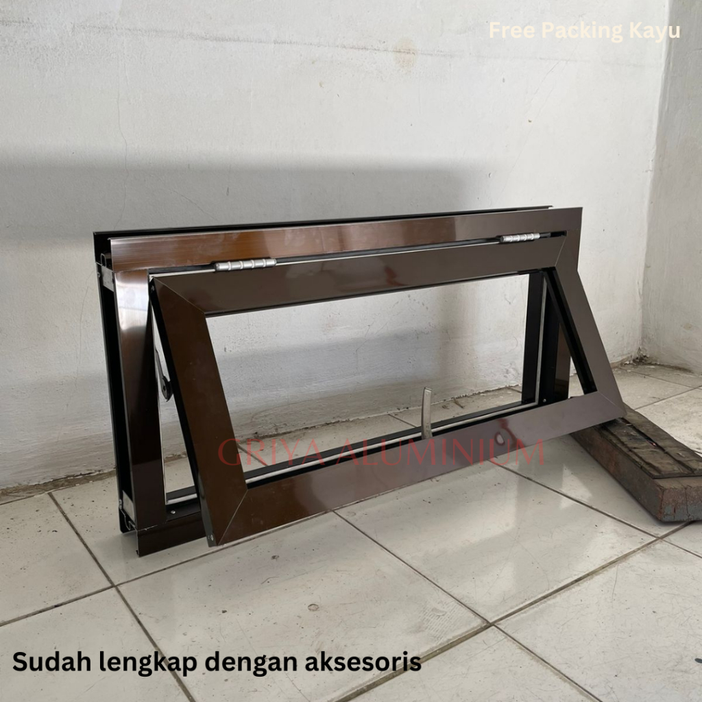 Jual Jendela Aluminium Rumah Boven Kaca Tipe Horizontal Ukuran 40x80 ...