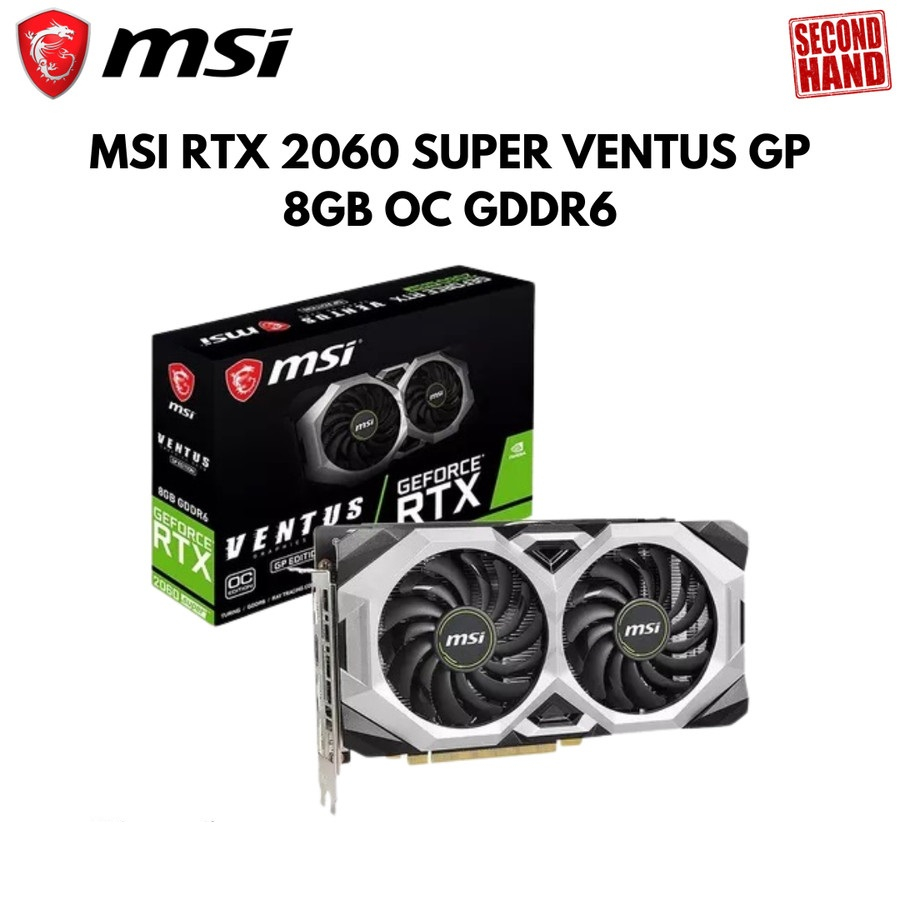 Jual MSI RTX 2060 SUPER Ventus GP 8GB OC GDDR6 - RTX 2060 SUPER MSI ...