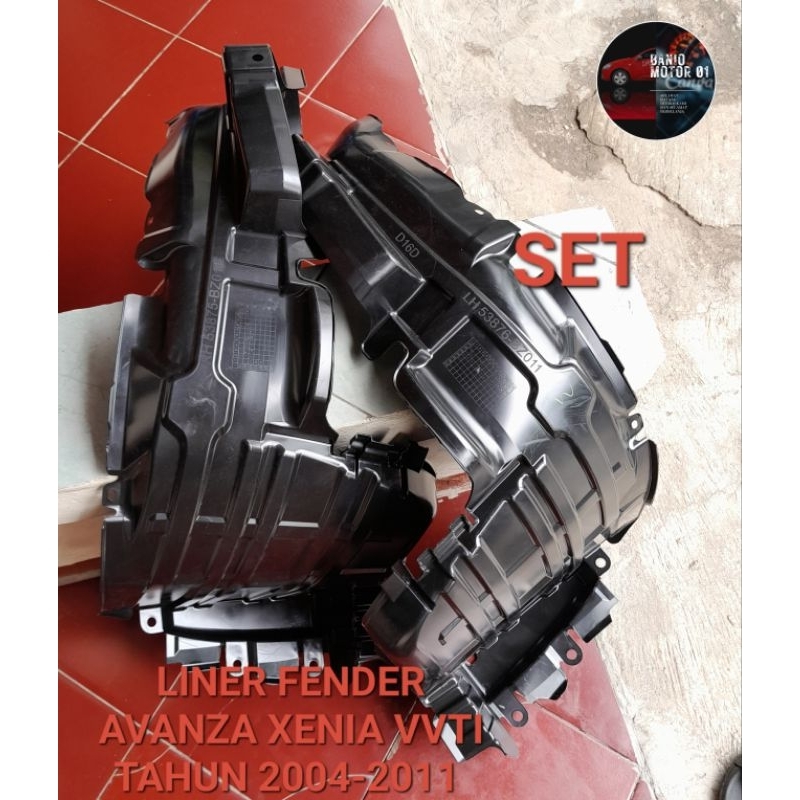 Jual LINER FENDER AVANZA XENIA VVTI TAHUN 20042011 TERSEDIA KIRI DAN
