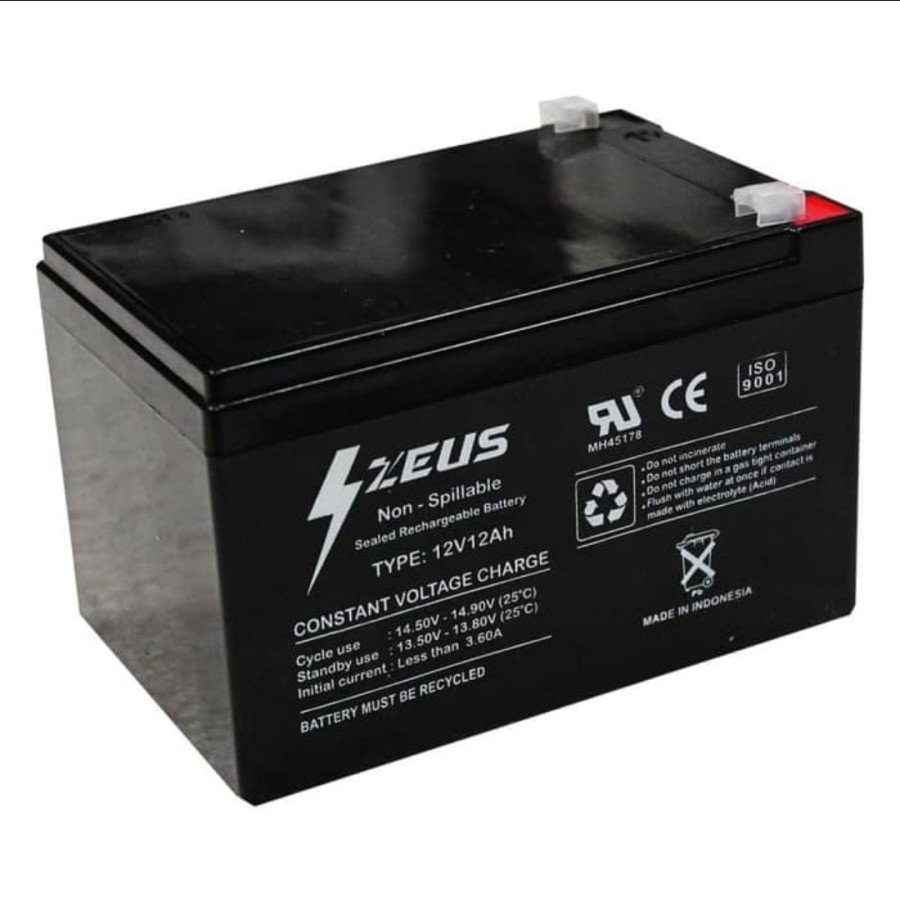 Jual Aki Sepeda Listrik Mr Jackie Antelope 12v12ah Vrla Zeus | Shopee