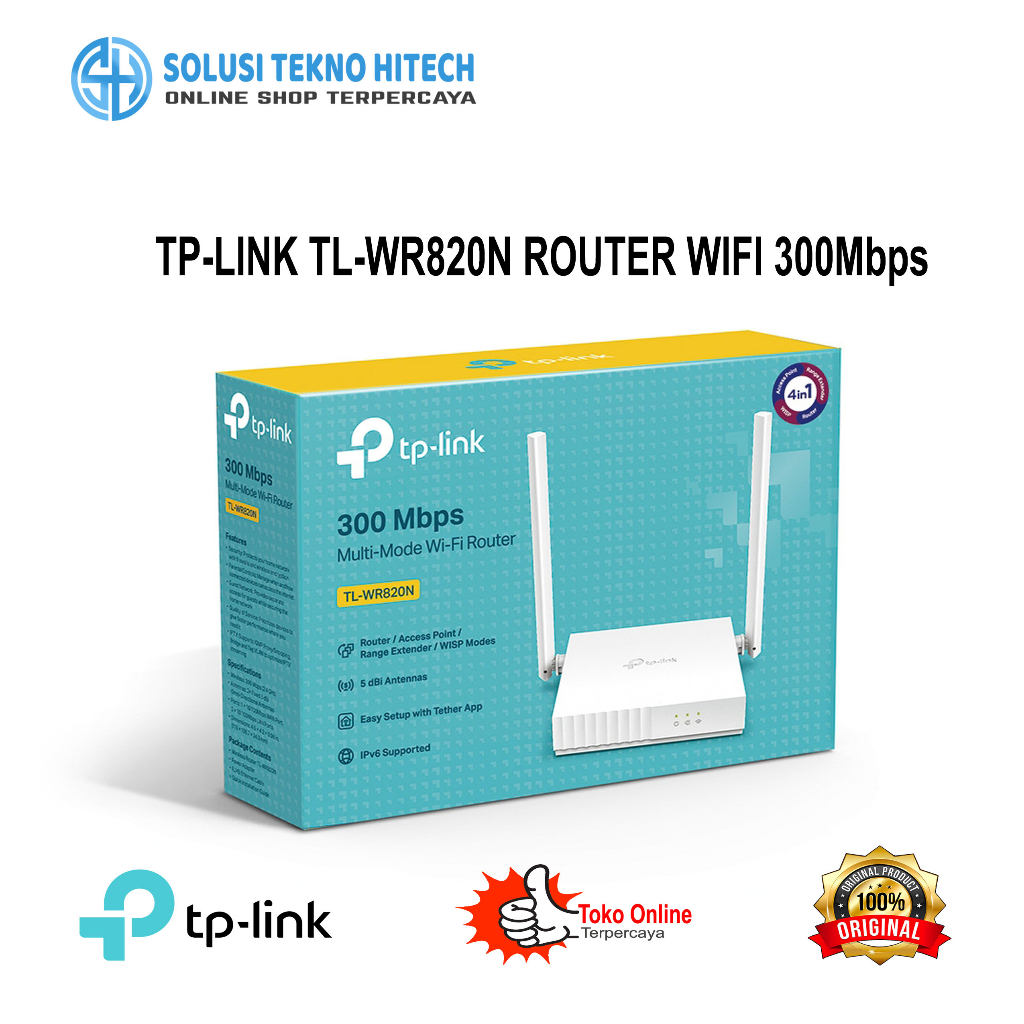 Jual Tp Link Tl Wr820n Router Wifi 300mbps Shopee Indonesia 7384