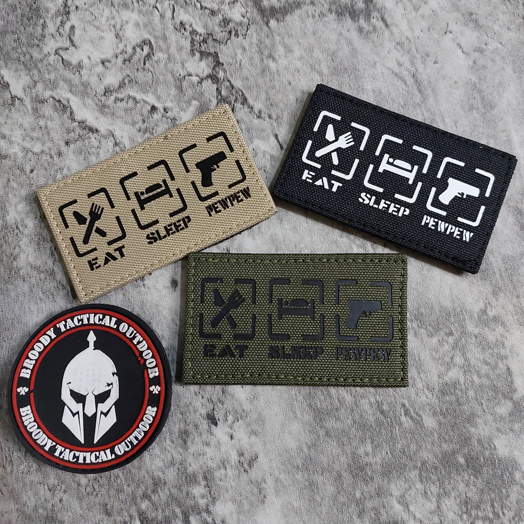 Jual BROODY - PATCH LASER MAKAN TIDUR PIUPIU / PATCH EAT SLEEP PEWPEW ...