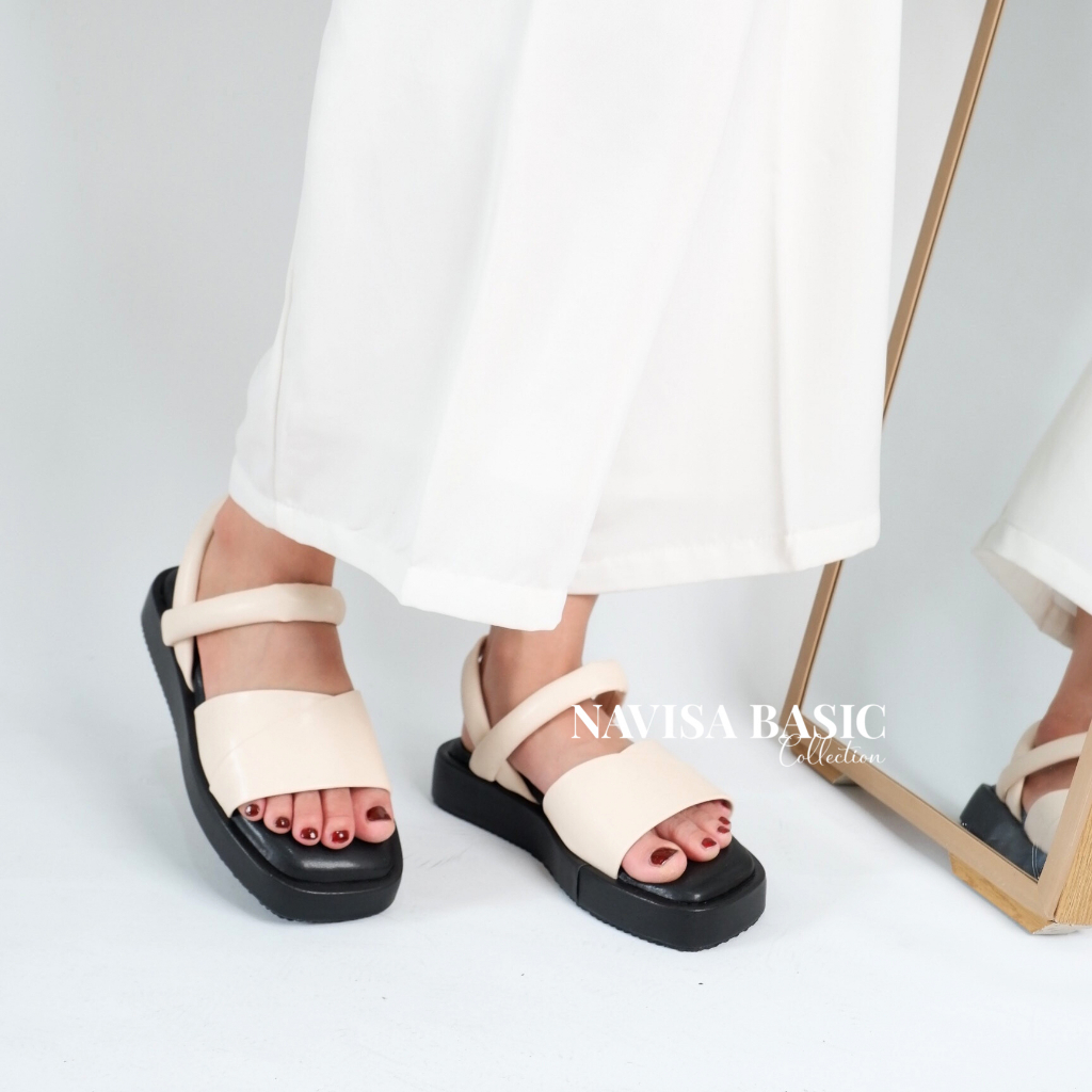 Jual Sandal Wanita Sandal Tali Belakang Empuk Navisa Basic Collection ...