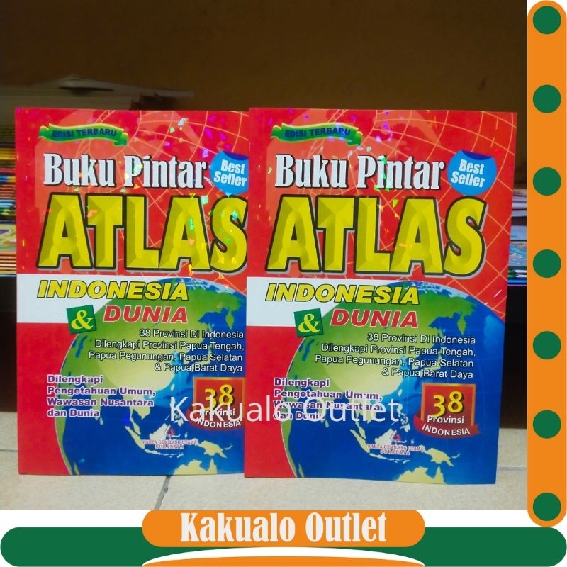 Jual Buku Pintar Atlas Indonesia & Dunia 38 Provinsi Edisi Terbaru ...