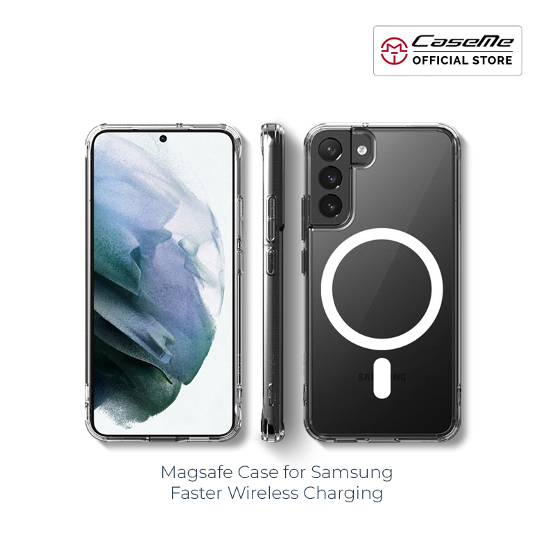 CASEME Casing MAGSAFE Samsung S22 S22 PLUS S22 ULTRA Magnetic Wireless  Charging Case Anti Menguning