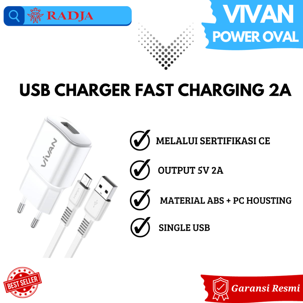 Jual Vivan Power A Pd Qc Usb Type C Adaptor Charger W Ori