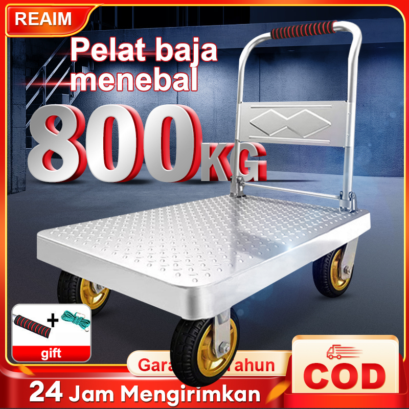 Jual Troli Baja Kuat Tebal Tali Besi Ringan Lipat Troli Kecil Portable Hand Truck Lipat Troli