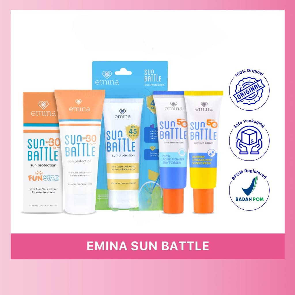 Jual Emina Sunscreen Sun Battle Series For Your Skin Protection