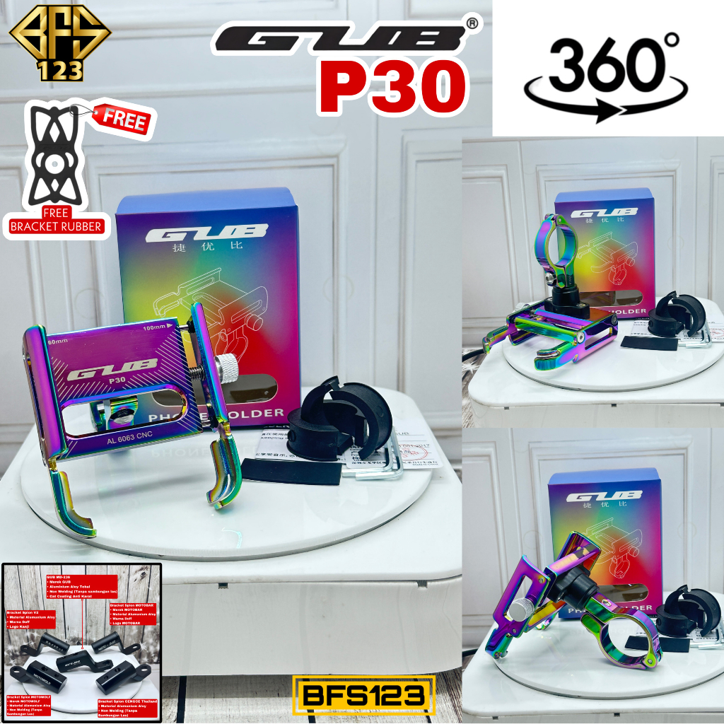 Jual Gub P Phone Holder Rainbow Dudukan Ponsel Aluminium Aloy Shopee Indonesia