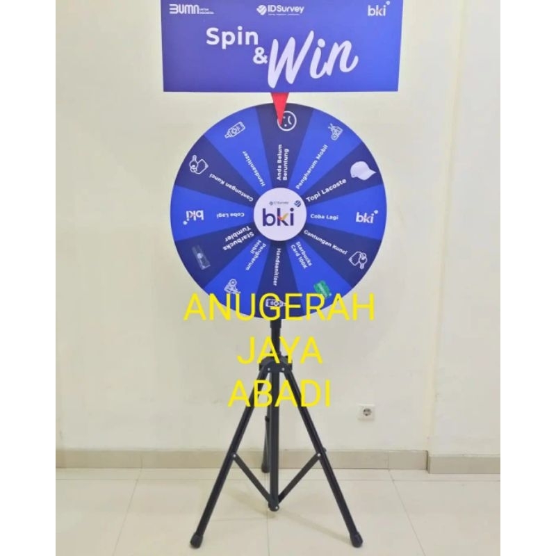 Jual RODA UNDIAN 80 CETAK CUSTOM HEADER / WHEEL OF FORTUNE 80cm PUTARAN ...