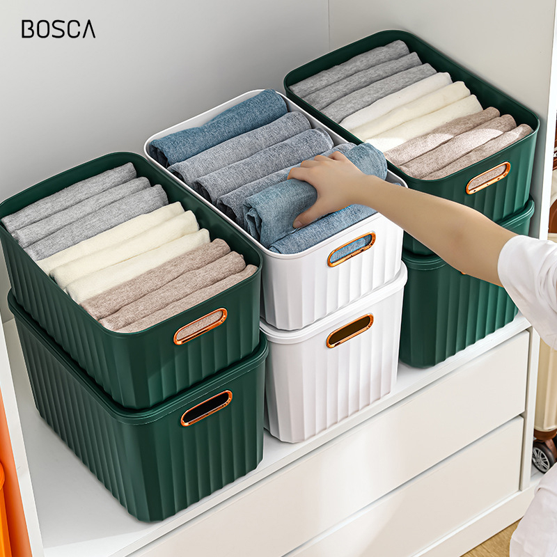 Jual Bosca Living White Gold Storage Box / Kotak Tempat Penyimpanan