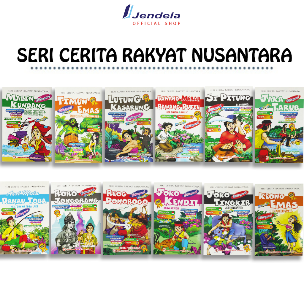 Jual Buku Cerita Dongeng Anak Seri Cerita Rakyat Nusantara Bilingual ...