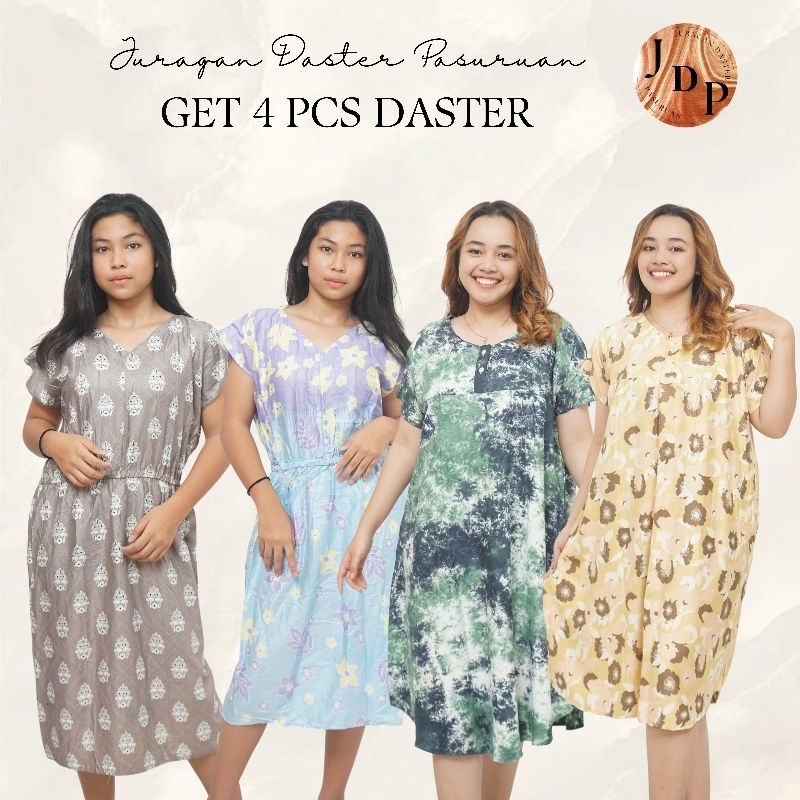 Jual 4 PCS Daster Premium LD 110&120 Bahan Rayon Premium | Shopee Indonesia