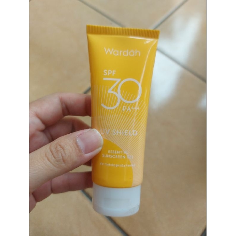 Wardah sunscreen product on white background