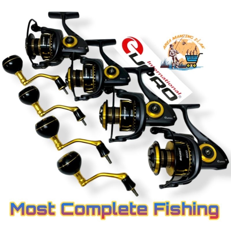 Eupro Beast 4000 5000 6000 Saltwater Metal Body Spinning Reel Max Drag  15kgs