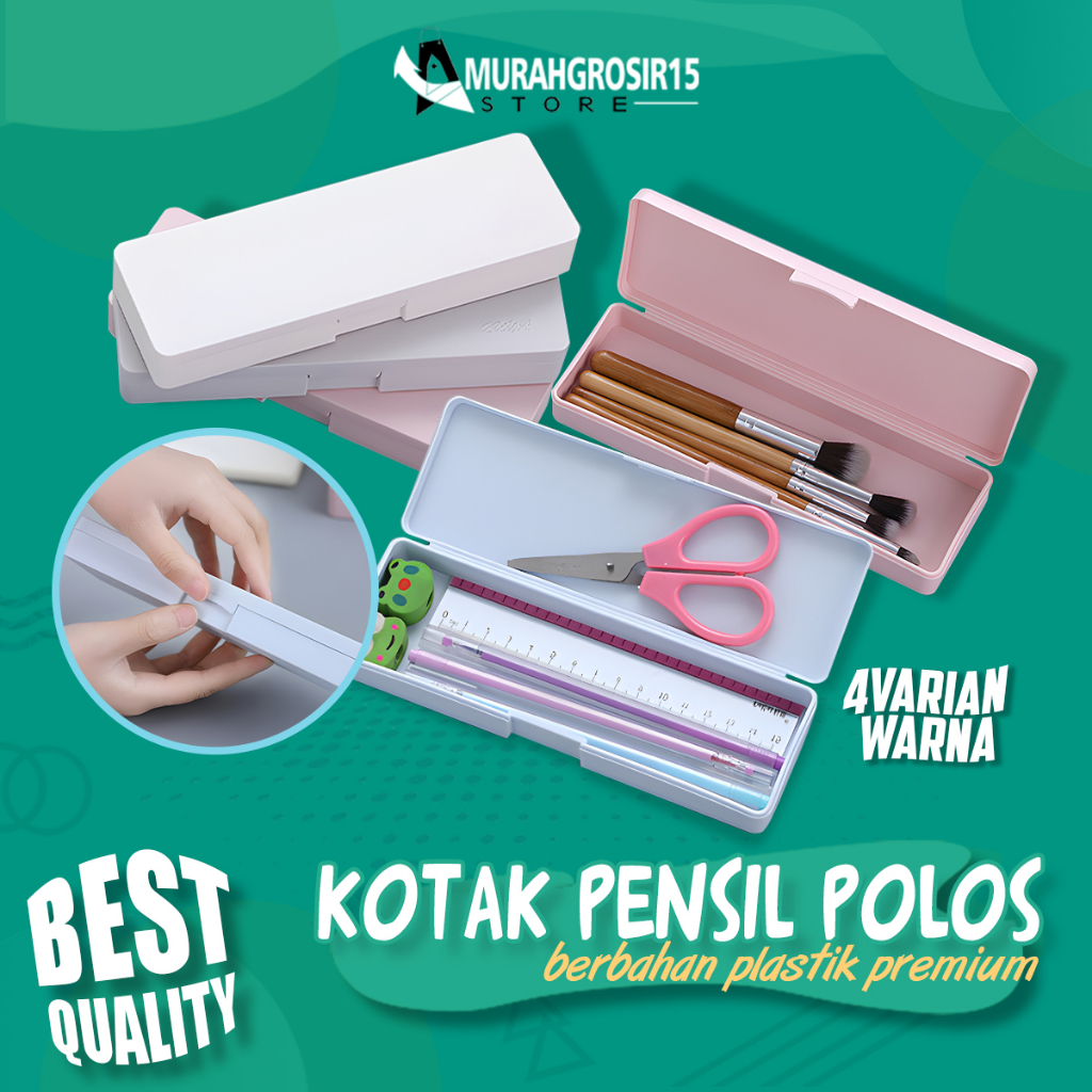 Jual Kotak Pensil Tempat Pensil Simple Polos Shopee Indonesia