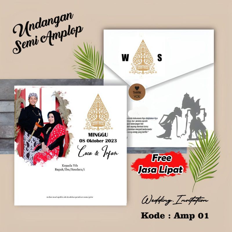Jual Undangan pernikahan semi amplop | Shopee Indonesia
