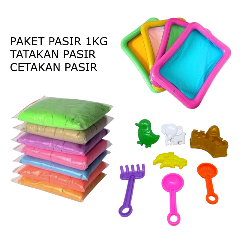 Jual Refill Pasir Kinetik Pasir Ajaib Isi 1 Kg Refil Pasir Kinetik