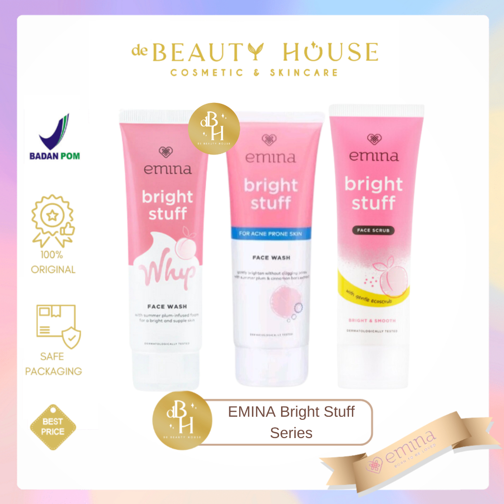 Jual EMINA Bright Stuff Face Wash for Acne Prone Skin Whip Face Wash Shopee Indonesia
