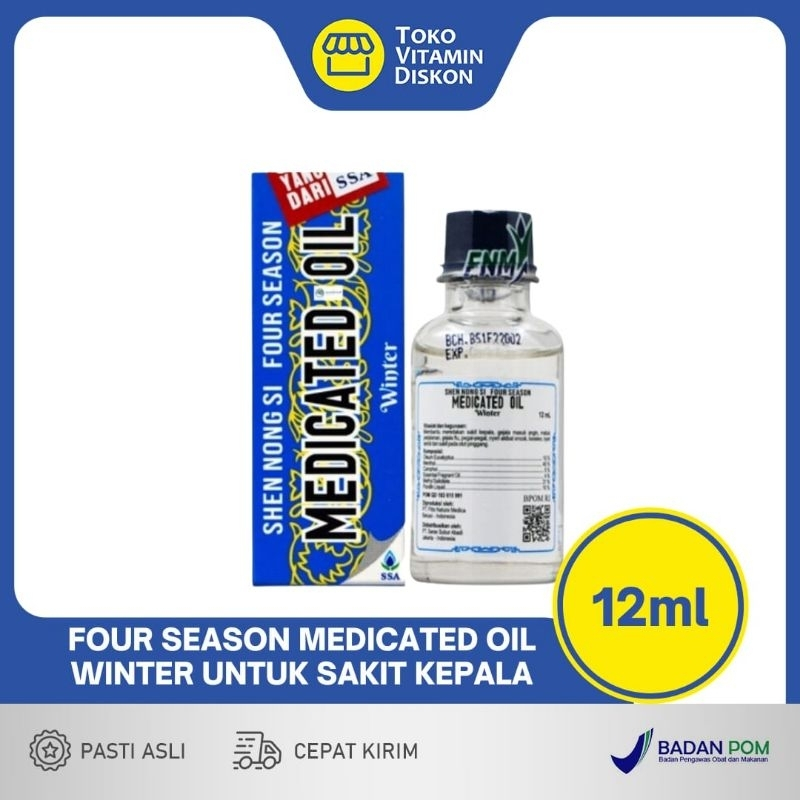Jual FOUR SEASON MEDICATED OIL WINTER SSA MINYAK ANGIN UNTUK SAKIT