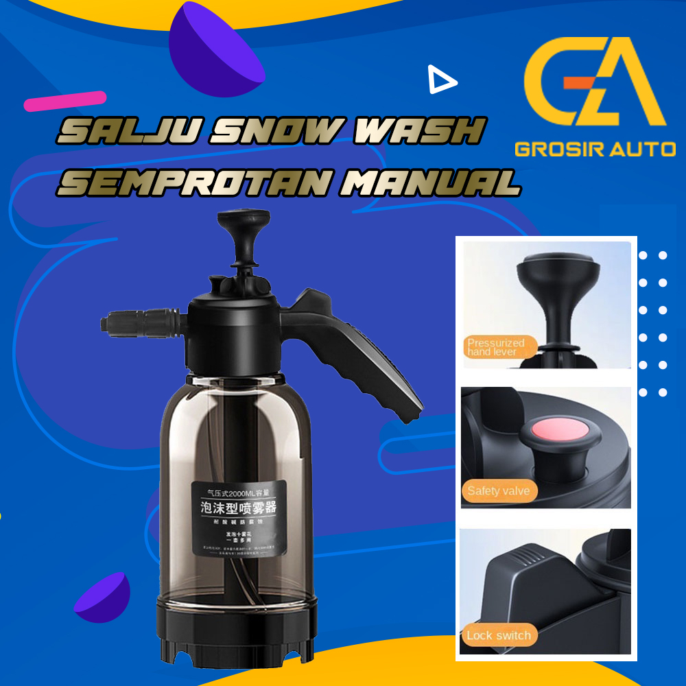 Jual GrosirAuto Hand Snow Wash Salju Alat Cuci Motor Mobil 2 Liter
