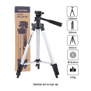 Tripod 3120 Peyangga HP Kamera Full Hitam Universal Mudah Dibawa Travelling Stand