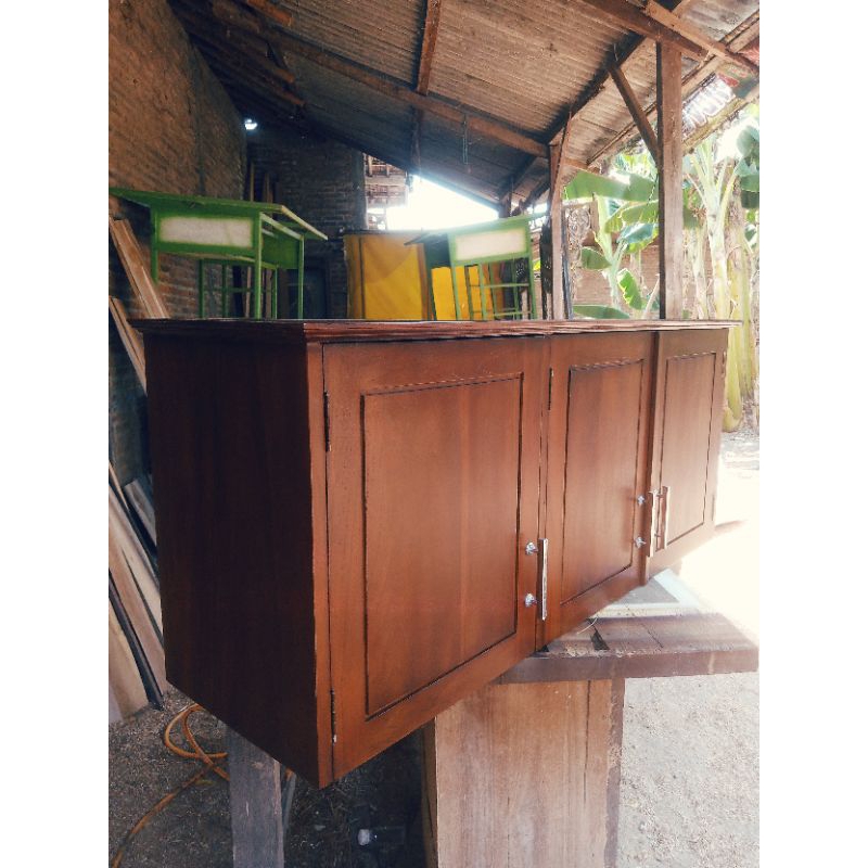 Jual Kitchen Set Minimalis Kayu Jati Pintu Tiga Rak Gantung Minimalis   Id 11134207 7r98z Lm61km5f2sv550