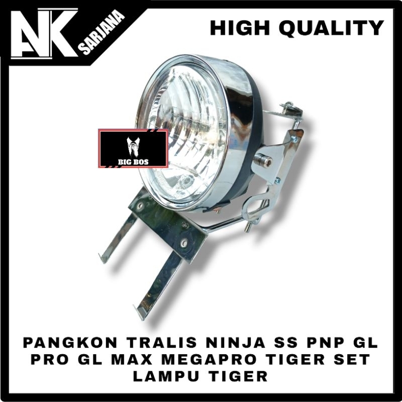 Jual Pangkon Lampu Depan Tralis Ninja Ss Pnp Gl Pro Gl Max Megapro Tiger Set Reflektor Lampu