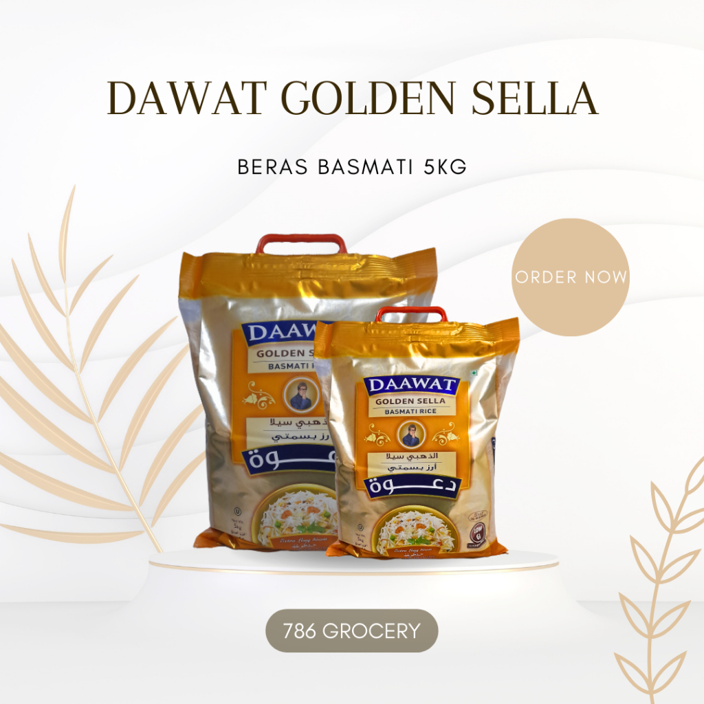 Jual DAAWAT GOLDEN SELLA BASMATI RICE 5KG BERAS BASMATI DAAWAT 5KG
