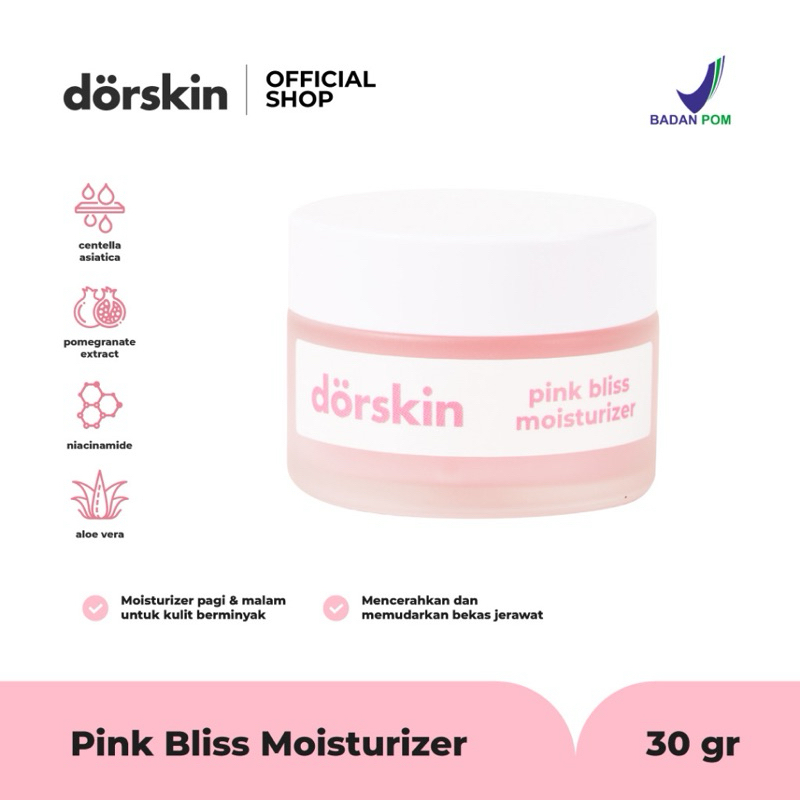 Jual Dorskin Pink Bliss Moisturizer Brightening 30 gram | Shopee Indonesia