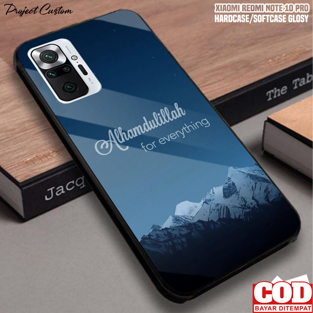 Case Xiaomi Redmi Note 10 Pro Casing Hp Xiaomi Redmi Note 10 Pro Terbaru  QTS Softcase Glass Kaca Kesing Hp Silikon Hp Pelindung Hp