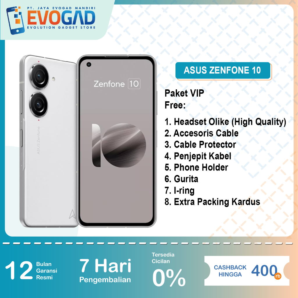 Jual Asus Zenfone 10 8/128 Super AMOLED, Android 13 Snapdragon 8 Gen 2 -  Garansi Resmi Asus