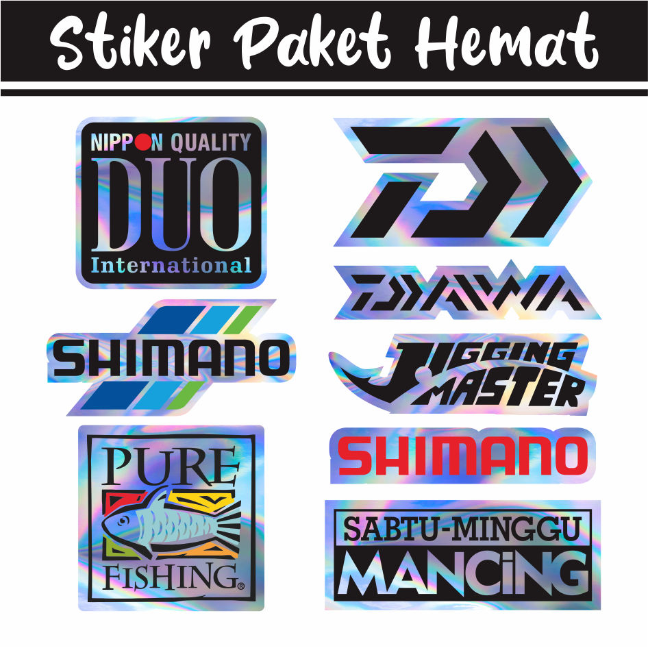 Sticker Cutting Pancing Hologram Terbaru Casting Pasiran Fishing Hat Rock  Fishing Lure X Stiker Cuting Mancing Ultra Light Popping Jigging