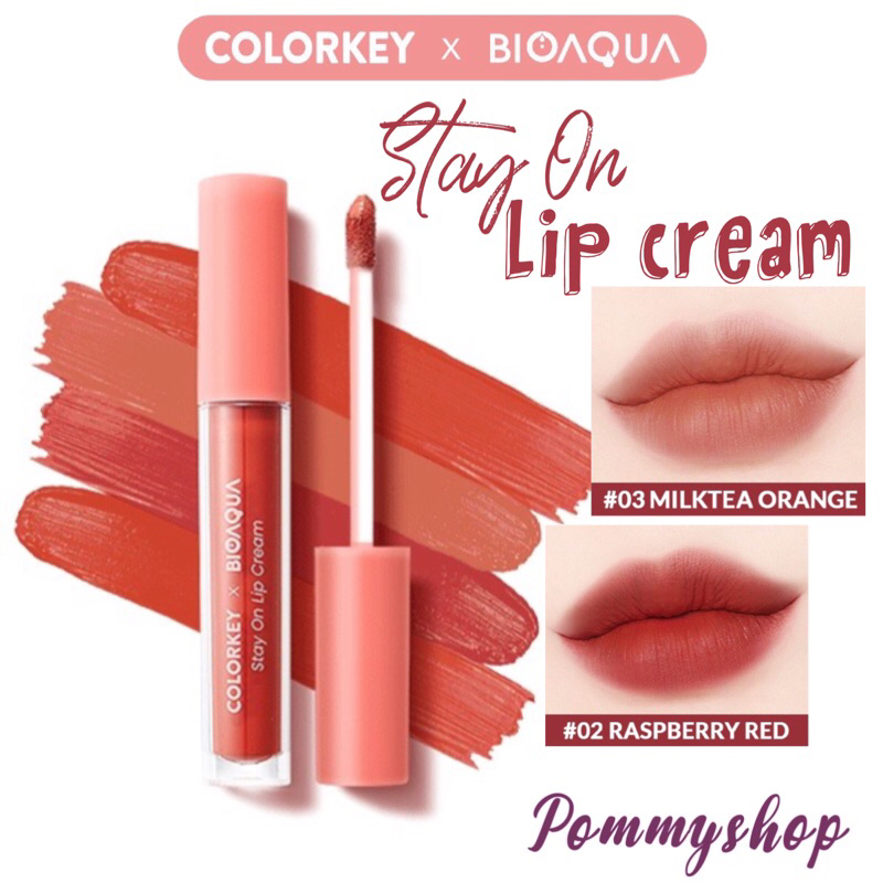 Jual Colorkey X Bioaqua Stay On Lip Cream | 24 Jam Tahan Lama | Shopee ...