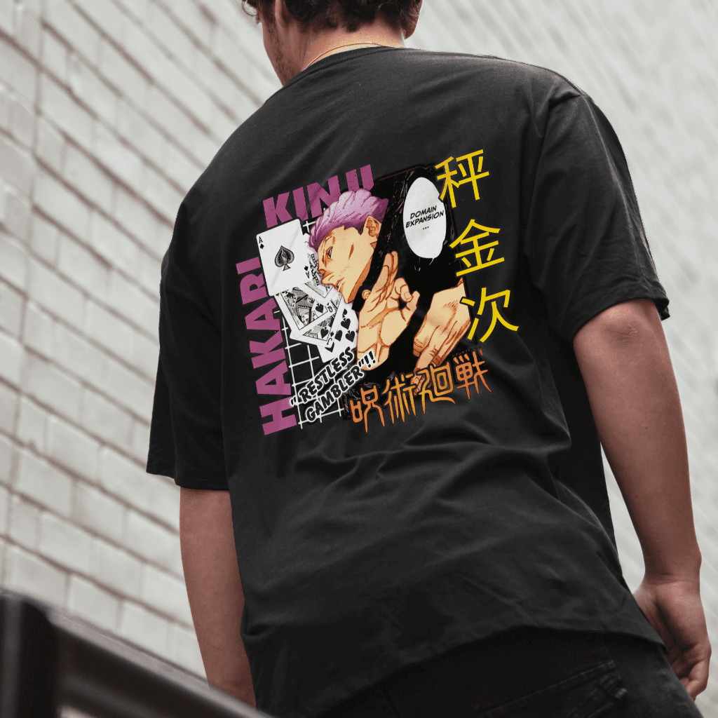 Jual Kaos Distro Anime Jujutsu Kaisen Hakari Kinji Cotton Combed 30s