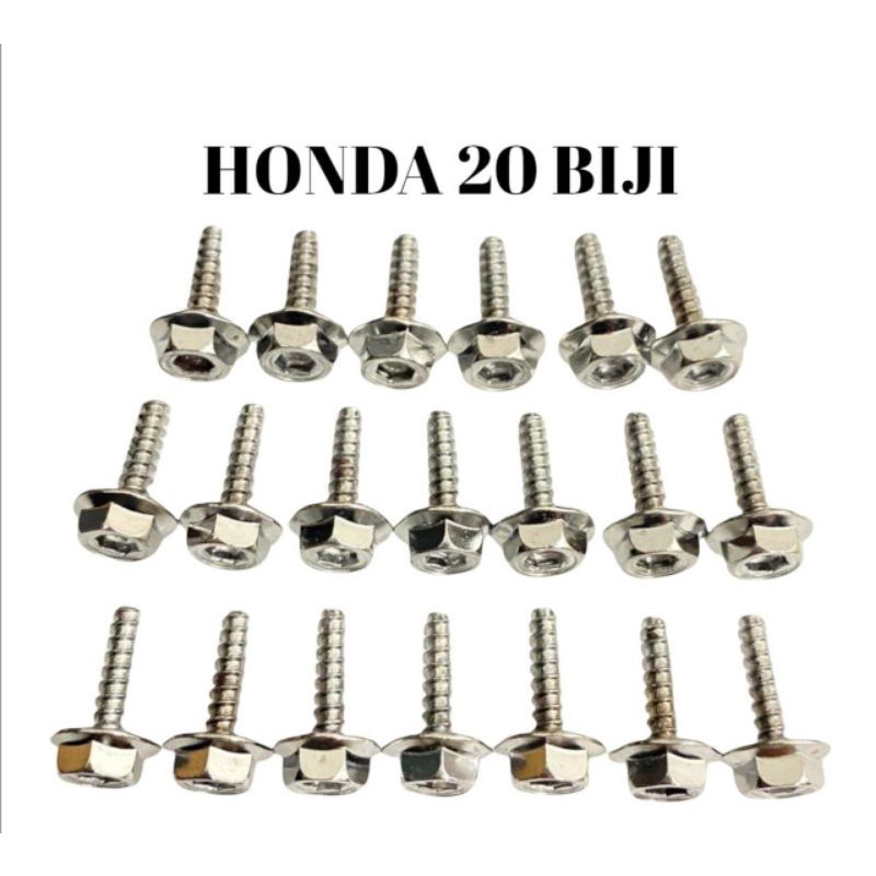 Jual Baut Body Honda Kunci Chrome Biji Shopee Indonesia