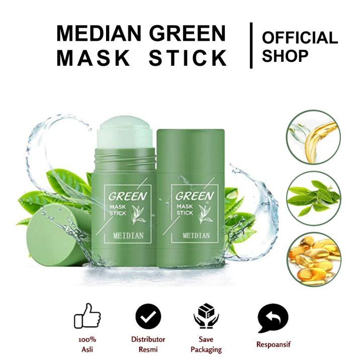 Jual Green Mask Stik BPOM / Median Green Mask Stick / Green Masks Flek Hitam / reen Mask Stick