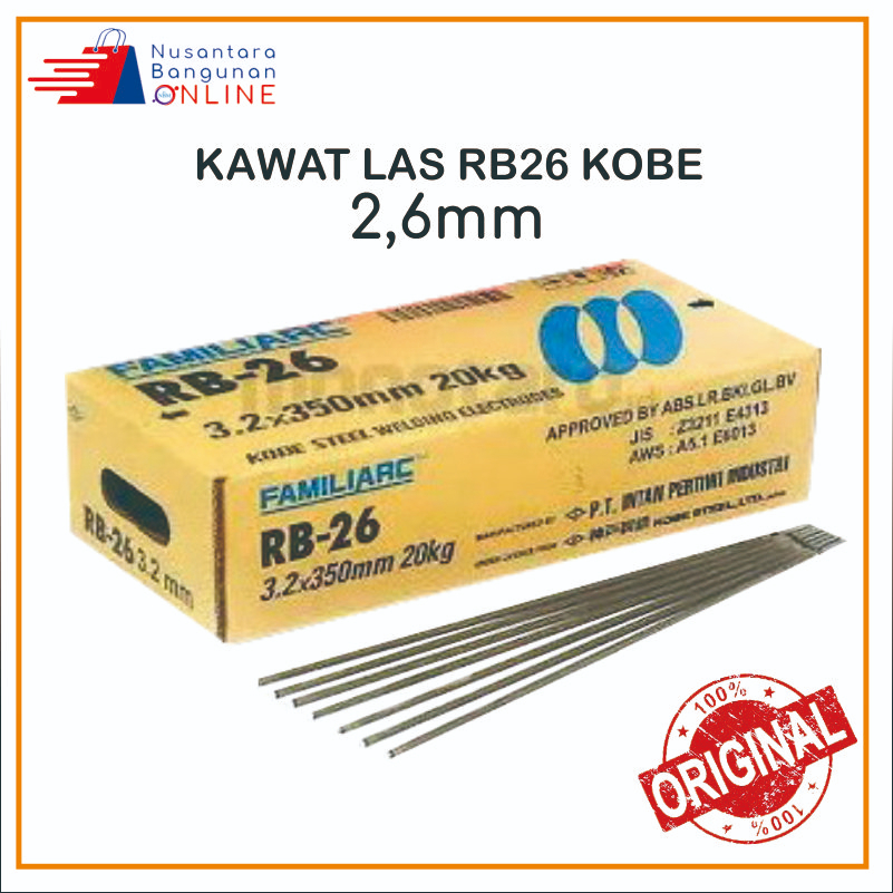 Jual Kawat Las RB26 Kobe 2,6mm | Shopee Indonesia